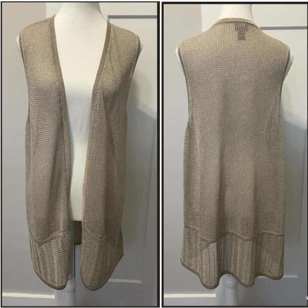 Chico's Gold Vest - Picture 2 of 5